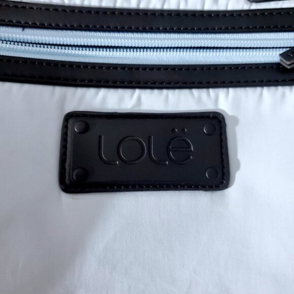 LOLË Ice Blue Mini Lily Backpack/Tote Bag Waxed - Picture 9 of 15